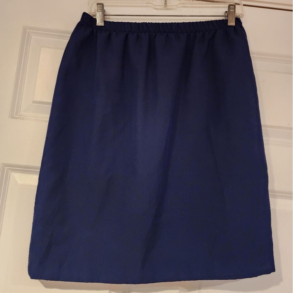 Stretchy blue dress skirt Medium
